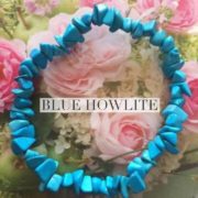 Blue Howlite Crystal Healing Chip Bracelets