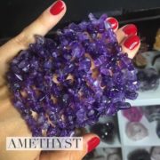 Amethyst Crystal Healing Chip Bracelets