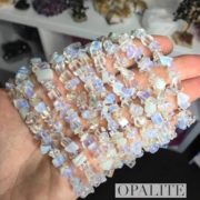 Opalite Crystal Healing Chip Bracelets